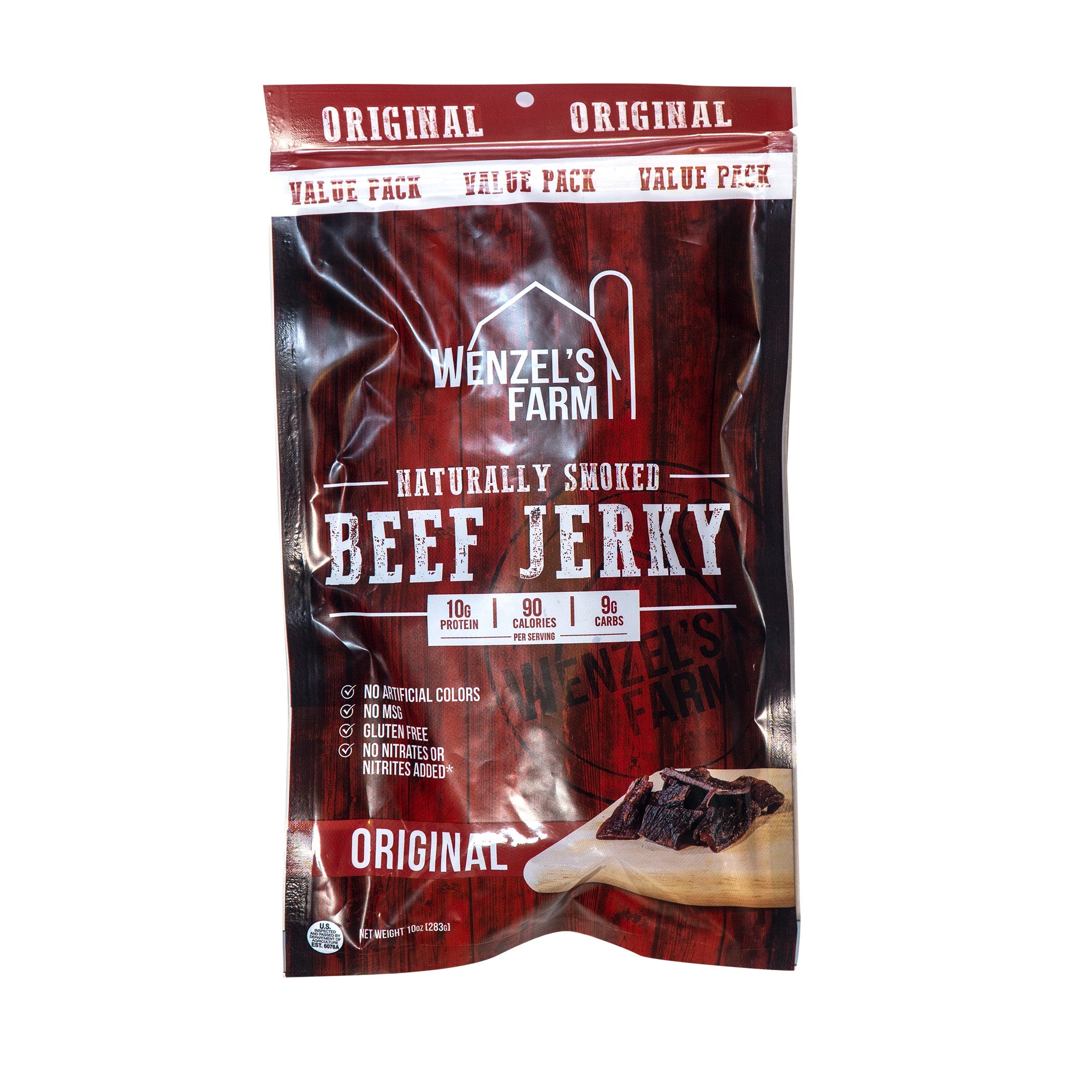 beef jerky calories per bag