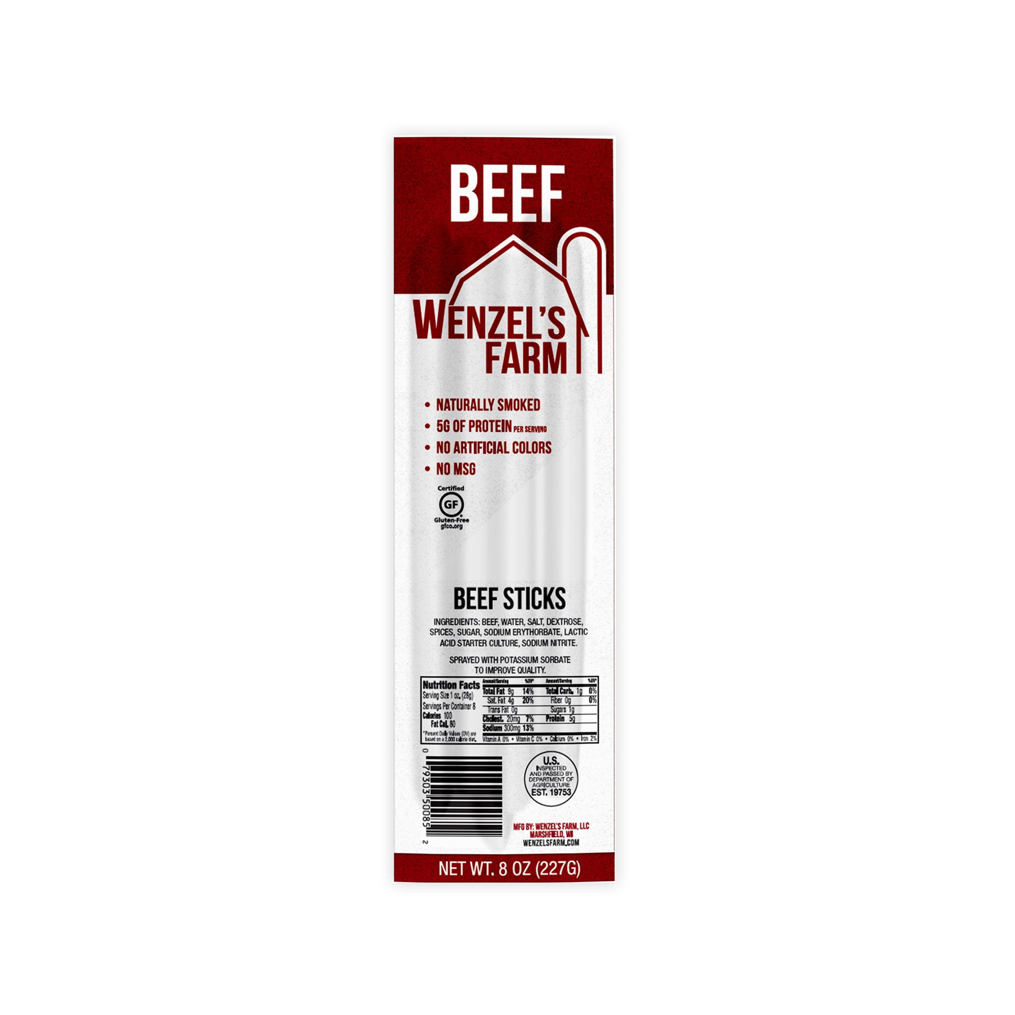beef stick nutrition