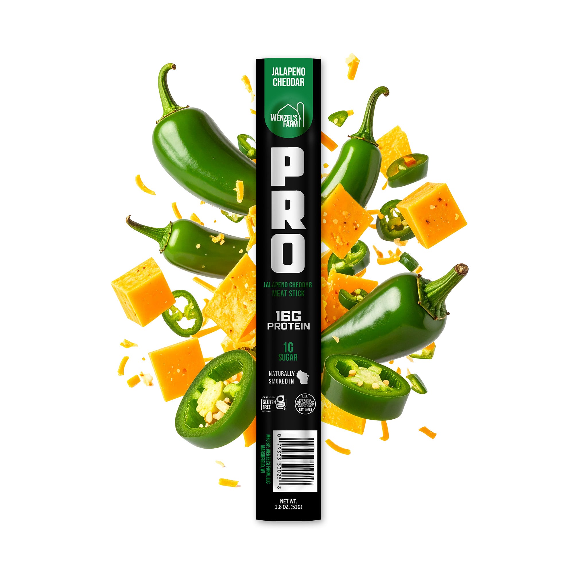 Wenzel's Farm PRO Jalapeno Cheddar Sticks