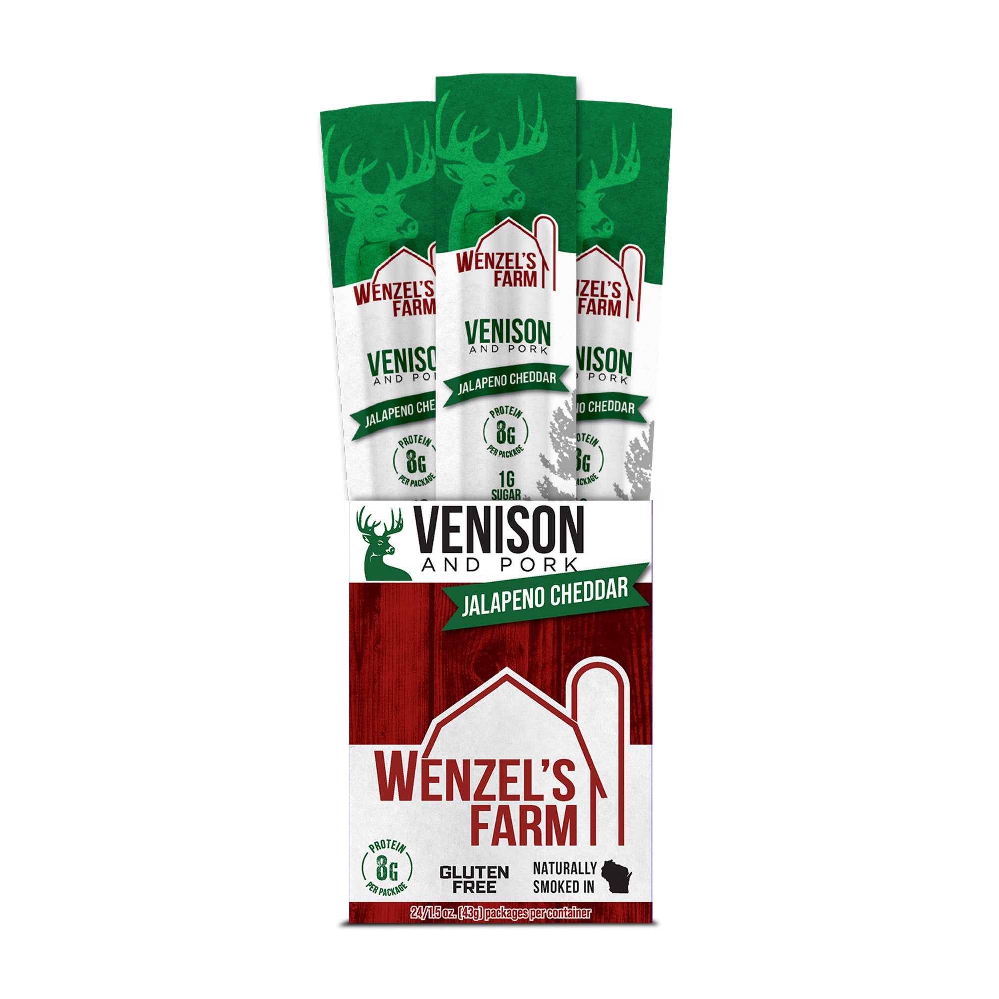 Venison Jalapeno Cheddar Sticks – Wenzel's Farm